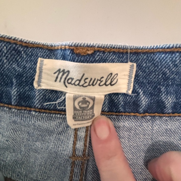 Madewell The Perfect Jean Short - High Rise Cutoff Distressed Denim SZ 28 - Picture 4 of 6